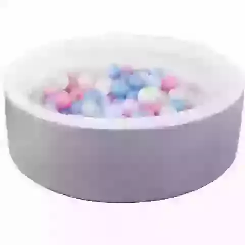 Eco Leather Ball Pit Round with 200 Balls (Choose your own ball colours)